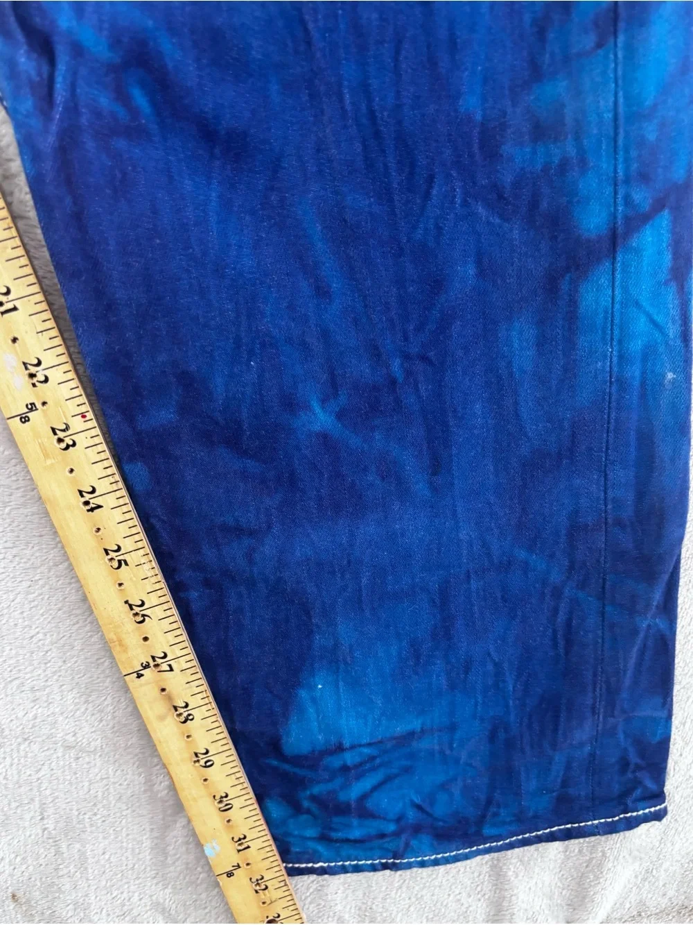 Levi’s 501 Original Fit Jeans Blue Marble Wash Button Fly Men’s 36x34
